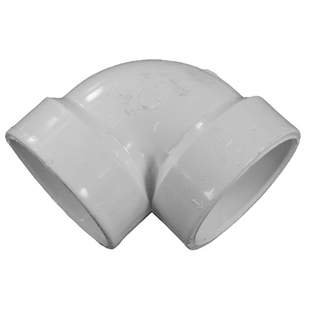 Charlotte Pipe And Foundry 3in. PVC 90Deg. Vent Elbow, H x H PFL730